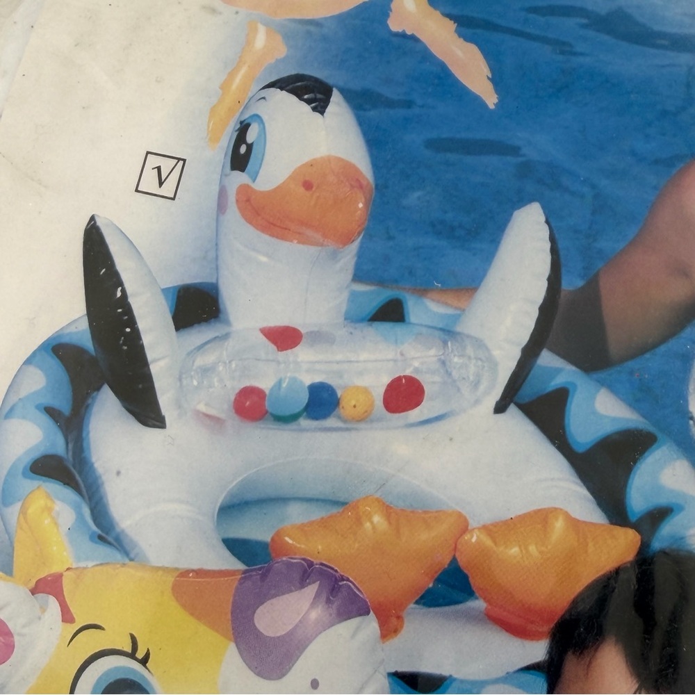 Inflatable Duck See-Me-Sit Pool Rider